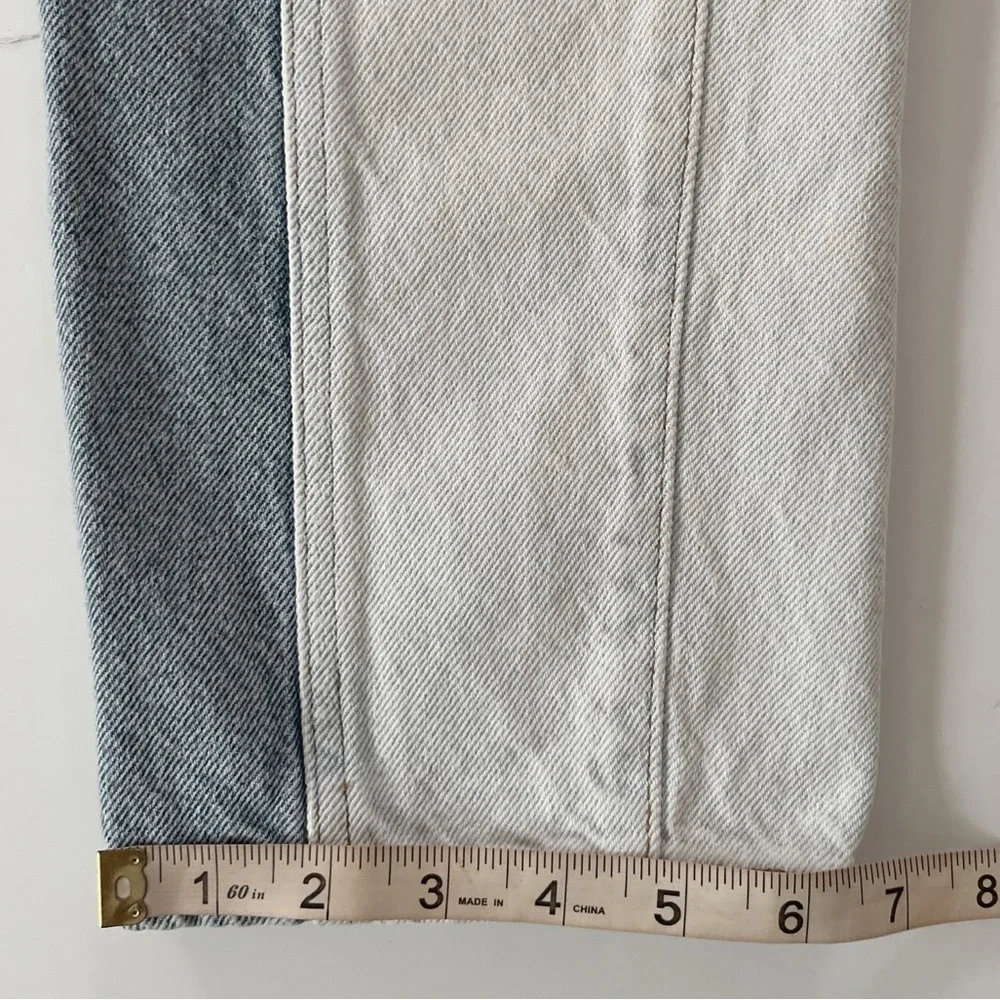 PACSUN Jeans Pants Women’s Size 24 Blue High Rise Straight Leg Button Closure - Picture 12 of 14